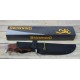 Couteau de Chasse Survie Browning Red Sandalwood Handle Lame Acier Inox Etui Nylon BR0157 - Livraison gratuite