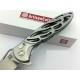 Couteau Artisan Cutlery Hoverwing Lame Acier D2 Manche Acier 3Cr13 Framelock Clip ATZ1801PSW - Livraison Gratuite