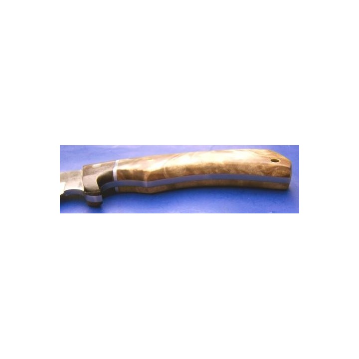 Couteau Poignard de Chasse Camping Rando Camp Acier 440 Manche Bois Etui Nylon RR844 - Livraison Gratuite