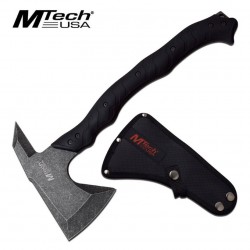 Hache Axe Tomahawk Mtech Lame Acier Inox Manche ABS Etui Nylon MTAXE13T - Livraison Gratuite