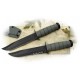 Couteau de Combat Ka-Bar Fighting Knife Acier Carbone 1095 Serrated Manche Kraton Made In USA KA5012 - Livraison Gratuite