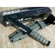 Couteau de Combat Ka-Bar Fighting Knife Acier Carbone 1095 Serrated Manche Kraton Made In USA KA5012 - Livraison Gratuite