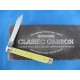 ﻿Couteau Rough Rider Classic Carbon Series Doctors Knife Lame Acier T10 Manche Yellow RR1732 - Livraison Gratuite