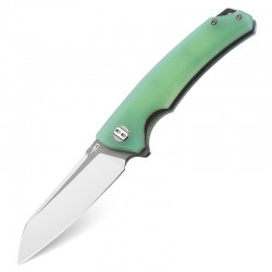 Couteau Bestech Knives Texel Jade Lame Acier D2 Gray/Satin Manche G-10 Linerlock Clip BTKG21B2 - Livraison Gratuite