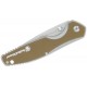 Couteau Smith&Wesson Cleft A/O Lame Acier 8Cr13MoV Manche Acier/G10 Linerlock Clip SW1122572 - Livraison Gratuite