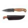 Couteau Bushcraft Condor Wayfinder Lame Acier Carbone 1095 Manche Noyer Etui Cuir CTK283052HC - Livraison Gratuite