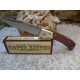 Couteau Roper Knives Buffalo Scout Lame Acier D2 Manche Bois Framelock Clip RP042 - Livraison Gratuite