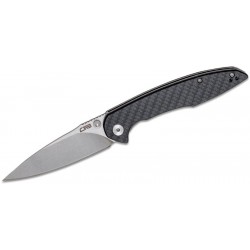 Couteau CJRB Cutlery Centros Carbon Fiber Lame Acier D2 Manche G10 Clip J1905CF - Livraison Gratuite