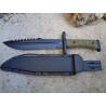 Couteau de Combat Frost Cutlery Tactical Lame Acier 3Cr13 Manche Abs Etui Plastique Rigide FTX44B - Livraison Gratuite