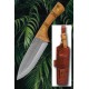 Couteau Bushcraft Condor Pictus Lame Acier Carbone 1095 Manche Bois Etui Cuir Made Salvador CTK394161HC - Livraison Gratuite