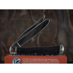 Couteau Canif Marbles Trapper 2 Lames Acier D2 Manche Micarta Black MR434 - Livraison Gratuite