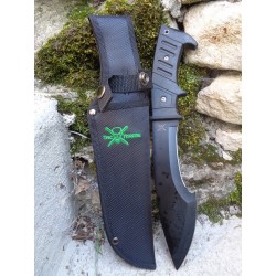 Couteau Kukri Bowie Frost Cutlery Lame Acier 3Cr13 Manche Abs Etui Nylon FTX25B - Livraison Gratuite