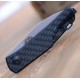 Couteau Zero Tolerance Slip Joint Lame Acier CPM-20CV Manche Fibre de Carbone Made USA ZT0235 - Livraison Gratuite