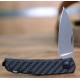 Couteau Zero Tolerance Slip Joint Lame Acier CPM-20CV Manche Fibre de Carbone Made USA ZT0235 - Livraison Gratuite