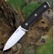 Couteau LionSTEEL B35 Black Lame Acier Sleipner Manche G10 Etui Cuir Made Italy LSTB35GBK - Livraison Gratuite