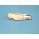 RR020 Couteau Rough Rider Manche Os Blanc Lame Acier 440 Locback - Livraison Gratuite