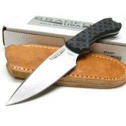 BRAD01 Couteau Bradford Knives Guardian 3 Lame Acier N690 Manche G-10 handles Etui Cuir Made USA - Livraison Gratuite