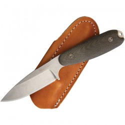 BRAD35S102 Couteau Bradford Knives Guardian 3.5 Lame Acier N690 Manche Green Etui Cuir Made USA - Livraison Gratuite