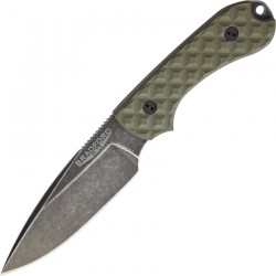 BRAD3FE002N Couteau Bradford Knives Guardian 3 Nimbus Acier N690 Manche Od Green Etui Cuir USA - Livraison Gratuite