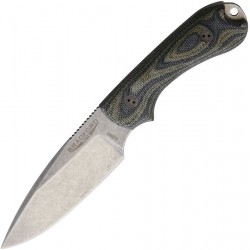 BRAD3FE109 Couteau Bradford Knives Guardian 3 Camo Acier N690 Manche Micarta Etui Cuir USA - Livraison Gratuite