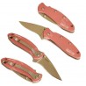 KS1600P Couteau Kershaw Chive Pink A/O Lame Acier 420HC Manche Aluminium Linerlock Made USA- LIVRAISON GRATUITE