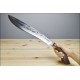 Machette My Parang Golok 115 Machete Carbone 5160 Manche Bois Etui Nylon Made In Malaysia MYPGLK115 - Livraison Gratuite