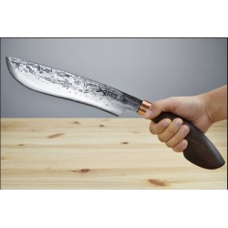 Machette My Parang Golok 135 Machete Carbone 5160 Manche Bois Etui Nylon Made In Malaysia MYPGLK135 - Livraison Gratuite