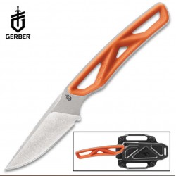 Couteau Gerber Exo-Mod Caper Orange Lame Acier 7Cr17MoV Etui Polymer G1798 - Livraison Gratuite