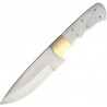 BL134 Lot de 2 Lames A Customiser le Manche Couteau de Chasse Acier Inox Garde Laiton - Livraison Gratuite