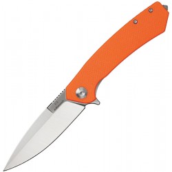 GASOR Couteau Ganzo Adimanti Orange Lame Acier D2 Manche G10 Framelock Clip - Livraison Gratuite