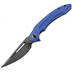 Couteau Bestech Irida Blue Manche G10 Lame Acier 154CM Black Linerlock Clip BTKG25C - Livraison Gratuite