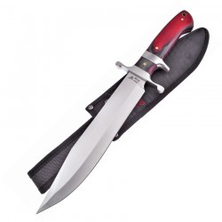 F18316FW Couteau Frost Cutlery Bowie Frostwood Lame Acier Inox Manche Bois Etui Nylon - Livraison Gratuite