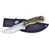 FBKH017IS Lot de 2 Couteau de Chasse Frost Cutlery Bowie Imitation Stag Lame Acier Inox Etui Nylon - Livraison Gratuite