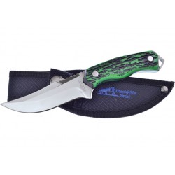 FBKH017STAG Lot de 2 Couteau Frost Cutlery Skinner Manche Green Lame Acier Inox Etui Nylon - Livraison Gratuite