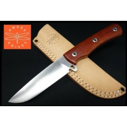 Couteau Duro Expedition One Lame Acier Böhler K110 Manche Ebène Etui Cuir AMR202003 - Livraison Gratuite