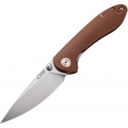 Couteau CJRB Small Feldspar Brown Lame Acier D2 Manche G10 LinerLock Clip J1912SBNC - Livraison Gratuite