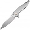 Couteau CJRB Agave Gray Lame Acier D2 Manche Aluminium Linerlock Clip J1911ALC - Livraison Gratuite