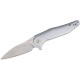 Couteau CJRB Agave Gray Lame Acier D2 Manche Aluminium Linerlock Clip J1911ALC - Livraison Gratuite