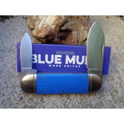 Couteau Bouledogue Sunfish Sunfish Blue 2 Lames Acier440 Manche G10 Rough Rider RR2173 - Livraison Gratuite