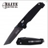 Couteau Elite Tactical Rapid Lock Lame Tanto Acier 8Cr13MoV Manche G10 Clip ET1016TBSO - Livraison Gratuite