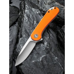 Couteau Civivi Elementum Orange Lame Acier D2 Manche Micarta Ball Bearing CIVC907R - Livraison Gratuite