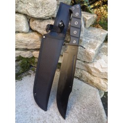 Couteau de Chasseur de Croco Bowie Survival Sabre de Pirate Lame Acier 3Cr13 Etui Nylon CN211514PL - Livraison Gratuite