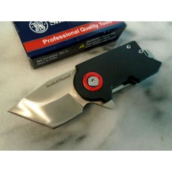 Couteau Pince Billets Smith&Wesson Benji Lame Tanto Acier 8Cr13MoV Manche G10 SW1122566 - Livraison Gratuite