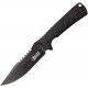 Couteau Elite Tactical Backdraft Bowie Lame Acier 8Cr13MoV Manche Abs Etui Nylon ETFIX005BK - Livraison Gratuite