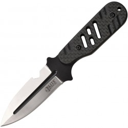 Dague Elite Tactical The Minion Lame Acier 8Cr13MoV Manche G10/FCarbone Etui Nylon ETFIX008 - Livraison Gratuite