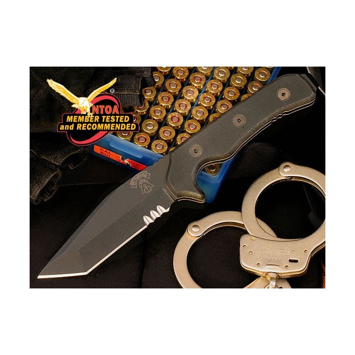Couteau Tops Sky Marshall Tanto Acier Carbone 1095 Manche G-10 TOPS KNIVES made In USA TPSKY01 - Livraison Gratuite
