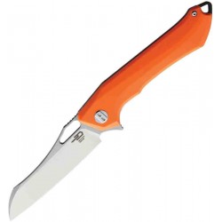 Couteau Bestech Platypus Orange Manche G10 Lame Acier D2 Linerlock Clip BTKG28B - Livraison Gratuite 