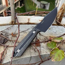 Couteau Kizer Harpoon Lame Acier Carbone 1095 Manche Micarta Etui Kydex KI1040 - Livraison Gratuite