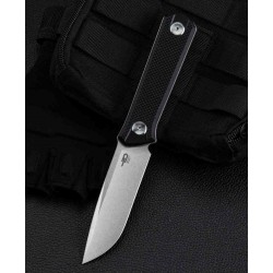 Couteau Bestech Hedron Black Lame Acier D2 Manche G10 Etui Kydex BTKF02A - Livraison Gratuite