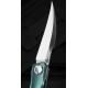 Couteau Bestech IVY Green Manche Titane Lame Acier S35VN Bearing Pivot Framelock Clip BTKT2004D - Livraison Gratuite
